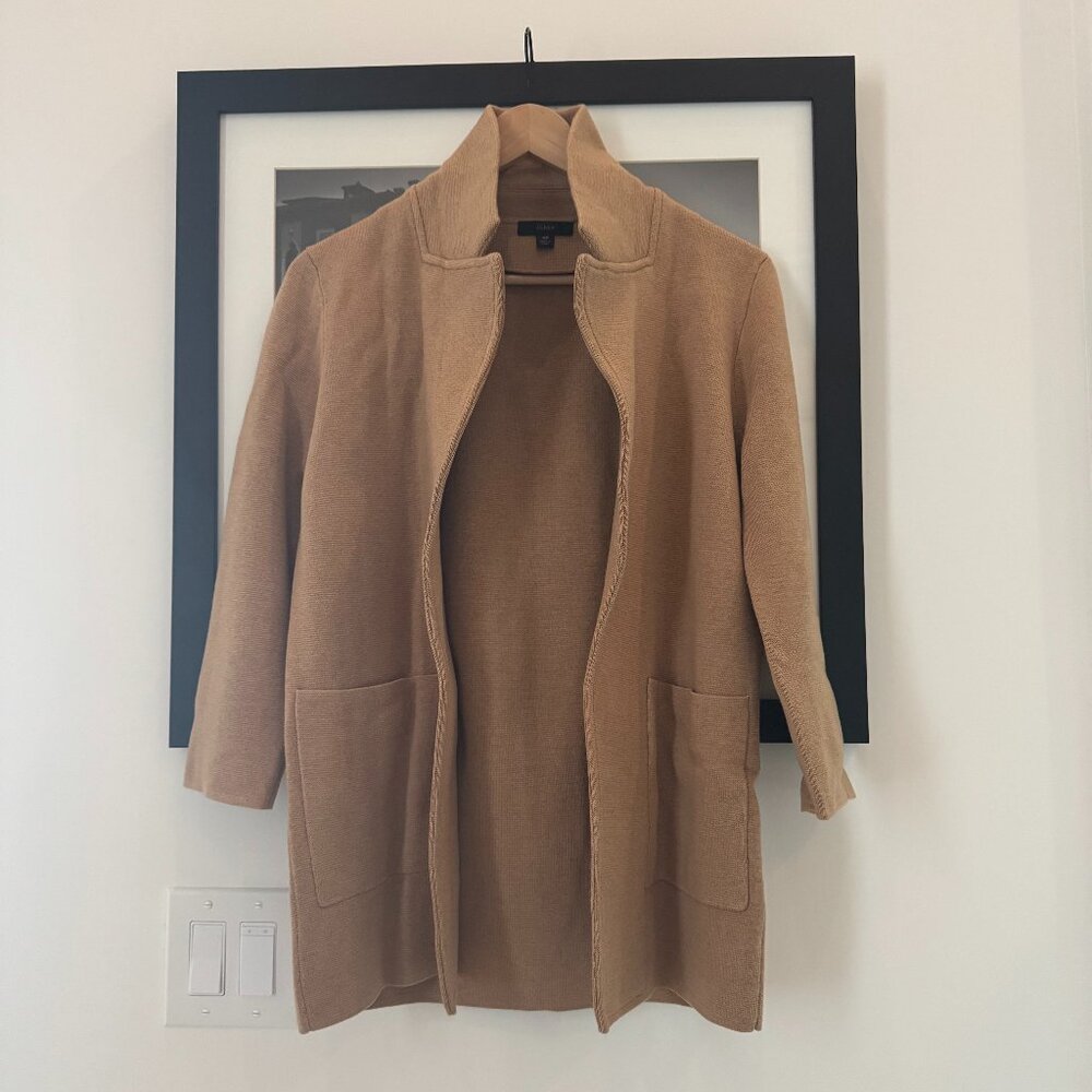 J. Crew Wool Open Front Cardigan